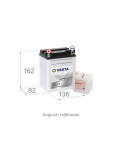 VARTA  512 015 012 - 12V 12Ah (Motorcykelbatteri)