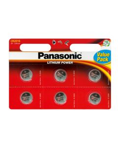 Panasonic CR2016 (6 kpl.) 3V Litium