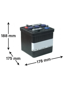 105B Akku laitteelle 6V 66Ah Vintage auto