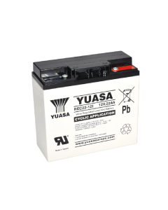 REC22-12I Yuasa 12V 22Ah- Syklinen Lyijyakku
