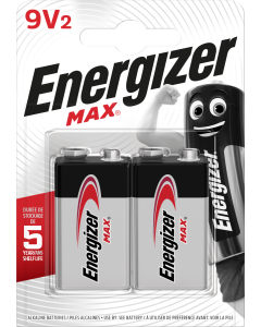 Energizer Max 9V / 522 Paristot (2 kpl)