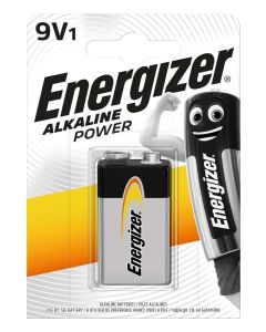 Energizer Alkaline Power 9V/522 paristo (1 kpl, läpipainopakkaus)