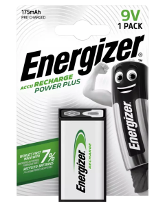 Energizer Recharge Power Plus 9V / NH22 paristo 175mAh (1 kpl läpipainopakkaus)