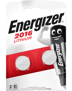 Energizer litium CR2016 paristot (2kpl. Pakkaus)