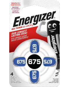 Energizer Kuulokoje 675 paristoilla (4 kpl Pakkaus)
