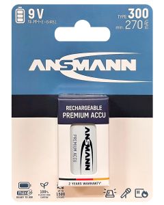Ansmann Max-E - 9V 300mAh Ready2use Akku