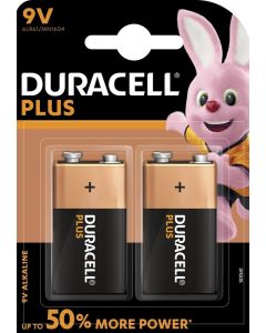 DURACELL PLUS 9V POWER PARISTO (2 kpl.)