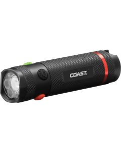 COAST TX12 taskulamppu 400 lumenia valkoisella, punaisella ja vihreällä valolla - lahjapakkauksessa
