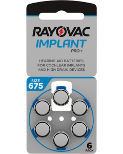 Rayovac Implant Pro+ ZA675 (6 kpl) Kuulokoje paristot