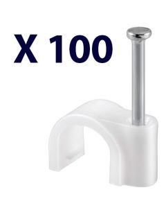 Kaapelikiinnikkeet - max. kaapelin halkaisija: 6.0 mm (100 kpl)