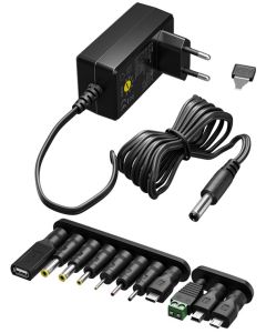 3-12V Yleisvirtalähde max 0,3A (8 kpl + USB)
