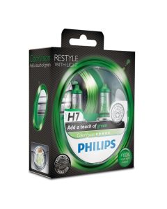 PHILIPS Auton polttimo H7 COLORVISION, vihreä - Kahden pakkaus
