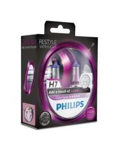 PHILIPS Auton polttimo H7 COLORVISION, violetti - Kahden pakkaus