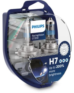 PHILIPS Auton polttimo H7 RACING VISION 150% Kahden pakkaus