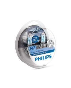 PHILIPS Auton polttimo H7/W5W WhiteVision Ultra – 2 kpl