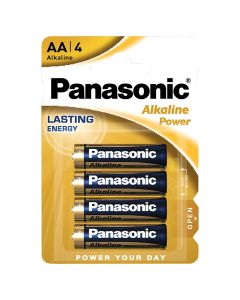 Panasonic Alkali Power AA paristot - 4 kpl Läpipainopakkaus