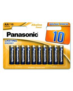 Panasonic Alkali Power AA paristot - 10 kpl Läpipainopakkaus