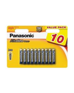 Panasonic Alkali Power AAA paristot - 10 kpl Läpipainopakkaus