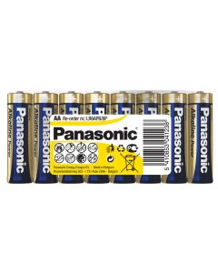 Panasonic Alkali Power AA paristot - 8 kpl Shrink