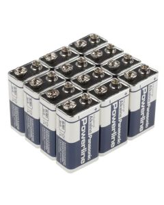Panasonic Powerline 6LR61AD/1P 9V / 6LR61 Alkaliparisto - 12 Kpl.