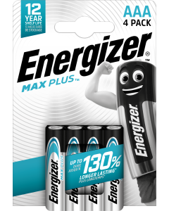 Energizer Max Plus AAA/E92 (4 kpl läpipainopakkaus)