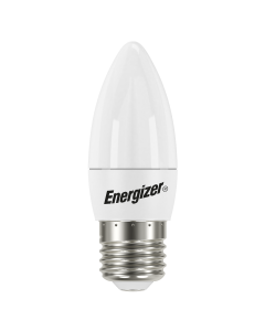 ENERGIZER LED Pære Kerte 470LM OPAL E27 Varm Hvid 5,2W - I Æske (Svarende til 40W)