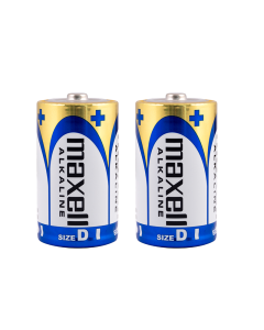 Maxell Long life Alkaline D / LR20 Shrink batterier - 2 stk.