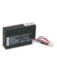 Q-Batteries 12LS-0.8 12V 0,8Ah AGM-akku JST-liittimellä