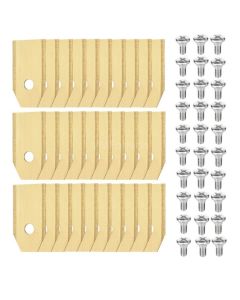 30x Terät Husqvarna Automower / Gardena / Greenworks Optimow - Titaanipinnoitettu teräs sis. ruuvit - Japcell