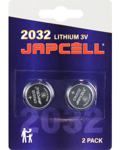 JAPCELL Lithium CR2032 Paristot - 2 kpl. pakkaus