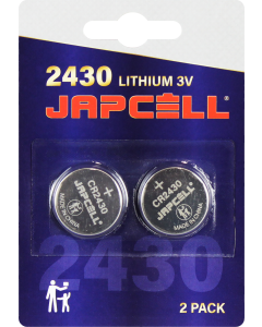 JAPCELL Lithium CR2430 Paristot - 2 kpl. pakkaus