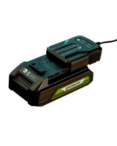 Greenworks, GSK24B2, aloitussetti akku ja laturi, 24V, 2Ah