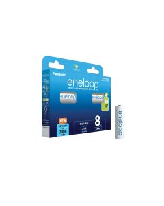 Panasonic eneloop AA Ladattavat paristot 8 kpl. BK-3MCDE/8be