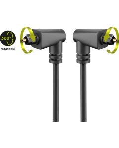 Goobay Toslink -kaapelin osasto 2 -kulmainen ja pyörivästi 90 ° - 2m