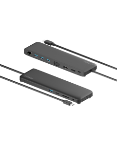 2-Power USB-C DP1.2 Triple Display Mini Dock