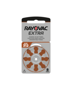 Rayovac Extra 312 (8 kpl) kuulokojeiden paristot - 0% elohopea