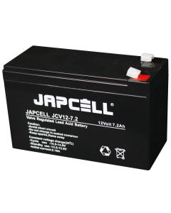 Japcell JCV12-7.2 F1 12V 7,2Ah AGM-lyijyakku (4,8 mm) – Premium
