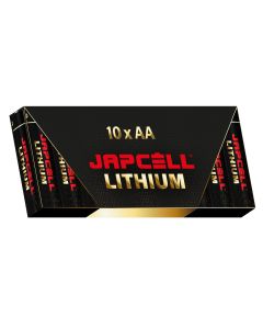 JAPCELL Lithium AA -paristot (10 kappaleen pakkaus)
