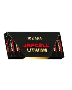 JAPCELL Lithium AAA -paristot (10 kappaleen pakkaus)