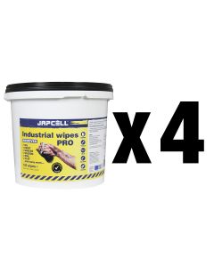 4 x Japcell Industrial Wipes PRO - 150 kpl.