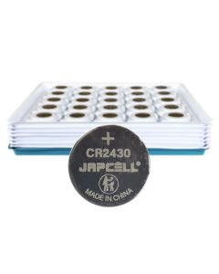 JAPCELL Lithium CR2430 Paristot - 100 kpl. . Teollisuuspakkauksessa
