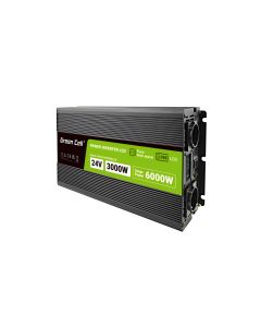 Vihreä solu Inverter LCD-näytöllä autolle 24V 230V, 3000W/6000W Pure Sine