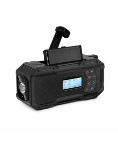 Hätäradion akku/kurkku/solar/USB-C (FM/DAB/Light) - Erittäin suuri 5000mAh akku.