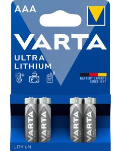 Varta Ultra Lithium AAA -paristot 4 kpl.