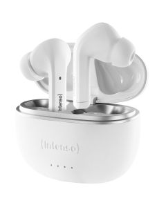 Intenso® T302A Langattomat In-Ear-kuulokkeet aktiivisella melunvaimennuksella – Valkoinen