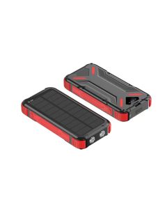 Ulkopuolinen powerbank aurinkopaneelilla, 20 000 mAh