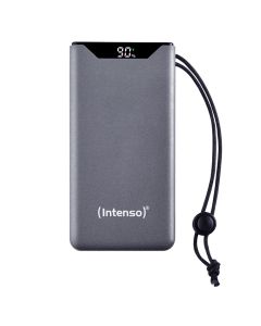Intenso® Powerbank 10.000 mAh PD/QC USB-A/USB-C sisältää USB-C-kaapelin – Harmaa