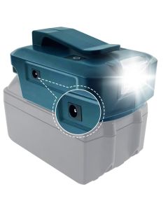 Powerbank-adapteri Black&Decker 18V:lle: LED-valo ja USB-C