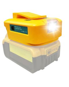 Powerbank-adapteri Dewalt 20V:lle w/ LED-valo ja USB-C:lle
