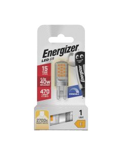 Energizer LED-lamppu G9 4,2W 470 Lumen Lämmin valkoinen (2700K) – Himmennettävä